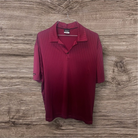 Nike Golf Burgundy dry fit Polo Shirt XL - Picture 1 of 4